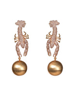 Scorpio Shell Pink Earrings
