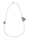 Asteroidea Emerald Green Pearl Necklace