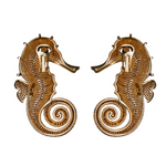 Seahorse Amethyst Earrings