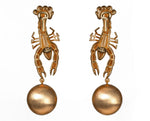 Scorpio Shell Pink Earrings