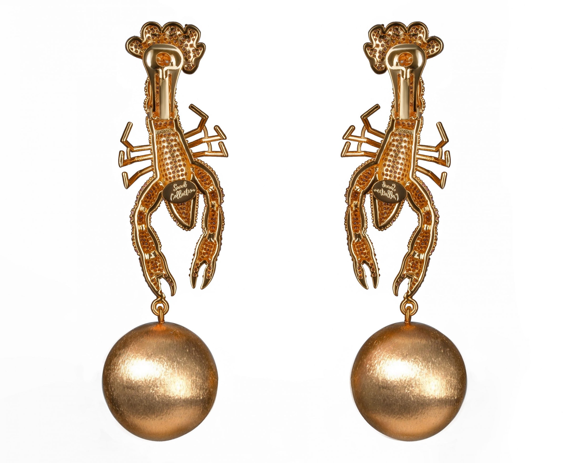 Gold on sale scorpion earrings