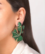 Goldfish Emerald Green Earrings