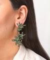 Asteroidea Emerald Green Earrings