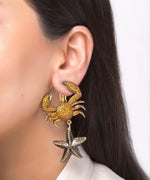 King Crab Tangerine Earrings