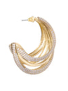 Five Tier Gold Earrings