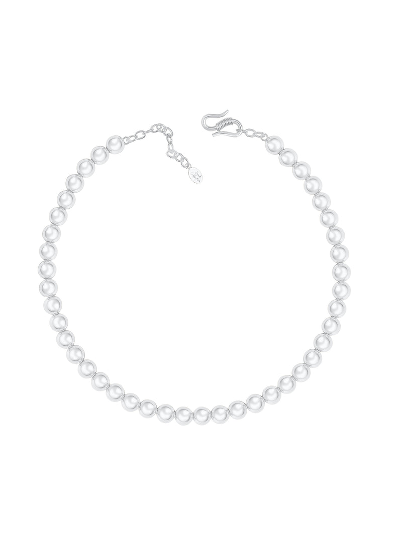 Beads Silver Necklace